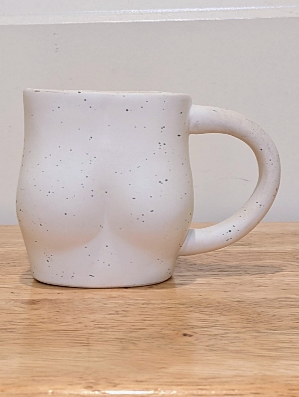 EUC White Marbled Delightful Derriere Mug
